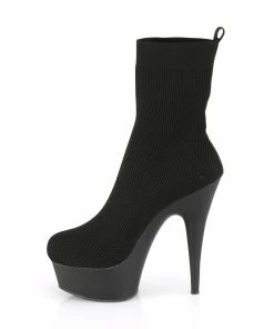 Pleaser Shoes By Pleaser USA Booties And Ankle High Boots DELIGHT-1002 Platform Pull On Stripper Ankle Boot