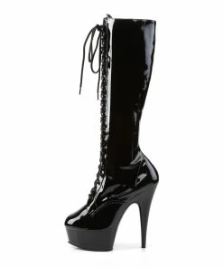 Pleaser Shoes By Pleaser USA Knee High And Mid Calf Boots DELIGHT-2023 Pleaser Shoes Platform Knee High Boot