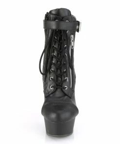 Pleaser Shoes By Pleaser USA DELIGHT-600-05 Pleaser Shoes Sexy Platform Lace Up Ankle Bootie