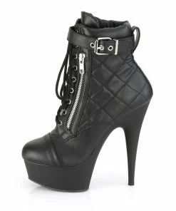 Pleaser Shoes By Pleaser USA DELIGHT-600-05 Pleaser Shoes Sexy Platform Lace Up Ankle Bootie
