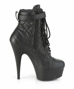 Pleaser Shoes By Pleaser USA DELIGHT-600-05 Pleaser Shoes Sexy Platform Lace Up Ankle Bootie