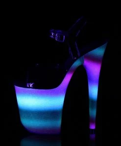 Hot Sale โ Pleaser Shoes By Pleaser USA 8 Inch Heels FLAMINGO-809WR Pleaser Shoes Rainbow Print Stripper Shoe ๐ 7 Pleaser Shoes By Pleaser USA 8 Inch Heels FLAMINGO-809WR Pleaser Shoes Rainbow Print Stripper Shoe