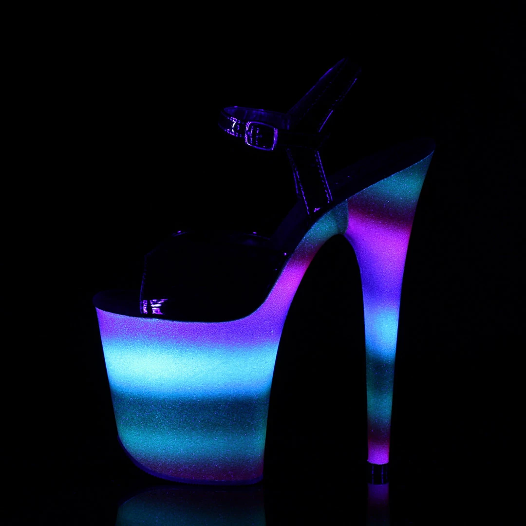 Hot Sale โ Pleaser Shoes By Pleaser USA 8 Inch Heels FLAMINGO-809WR Pleaser Shoes Rainbow Print Stripper Shoe ๐ 3 Pleaser Shoes By Pleaser USA 8 Inch Heels FLAMINGO-809WR Pleaser Shoes Rainbow Print Stripper Shoe