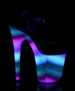 Hot Sale โ Pleaser Shoes By Pleaser USA 8 Inch Heels FLAMINGO-809WR Pleaser Shoes Rainbow Print Stripper Shoe ๐ 9 Pleaser Shoes By Pleaser USA 8 Inch Heels FLAMINGO-809WR Pleaser Shoes Rainbow Print Stripper Shoe