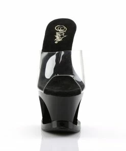 Pleaser Shoes By Pleaser USA MOON-701HRS Pleaser Shoes Unique Platform Stripper Slide Sandal 7 Inch Heels
