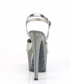 Pleaser Shoes By Pleaser USA SKY-309TTG Pewter Platfrom Exotic Dancer Shoe 7 Inch Heels