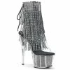 Pleaser Shoes By Pleaser USA Booties And Ankle High Boots ADORE-1017SRS Pleaser Shoes Sexy Platform Rhinestone Fringe Stripper Shoe