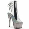 Pleaser Shoes By Pleaser USA Booties And Ankle High Boots ADORE-1018CT Pleaser Shoes Clear Ankle High Exotic Dancer Boots