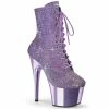 Pleaser Shoes By Pleaser USA ADORE-1020CHRS Pleaser Shoes Lavender Stripper Shoes