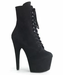 Pleaser Shoes By Pleaser USA ADORE-1020FS Pleaser Shoes Black Ankle High Sexy Platform Boots