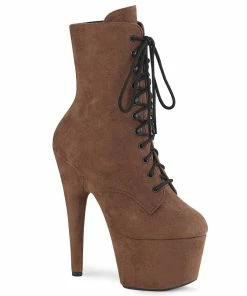 Pleaser Shoes By Pleaser USA ADORE-1020FS Pleaser Shoes Caramel Platform Stripper Bootie