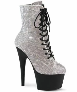 Pleaser Shoes By Pleaser USA Booties And Ankle High Boots ADORE-1020RS Pleaser Shies Rhinestone Exotic Dancer Bootie