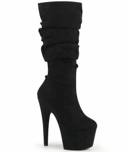 Pleaser Shoes By Pleaser USA ADORE-1061 Pleaser Shoes Slouch Mid Calf Platform Boot Knee High And Mid Calf Boots