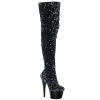 Pleaser Shoes By Pleaser USA ADORE-3020 Pleaser Shoes Sequin Thigh High Boot Thigh High Boots
