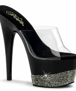 Pleaser Shoes By Pleaser USA 7 Inch Heels ADORE-701-3 Pleaser Shoes Rhinestone Platform Stripper Shoe