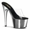 Pleaser Shoes By Pleaser USA ADORE-701 Pleaser Shoes Clear Upper Platform Stripper Shoe 7 Inch Heels