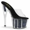 Pleaser Shoes By Pleaser USA ADORE-701CG Pleaser Shoes 7 Inch High Heel Stripper Shoes 7 Inch Heels