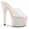 Pleaser Shoes By Pleaser USA 7 Inch Heels ADORE-701HMG Pleaser Shoes Opal Glitter Stripper Shoe