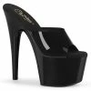 Pleaser Shoes By Pleaser USA 7 Inch Heels ADORE-701N Pleaser Shoes Black Jelly Like Stripper Shoe