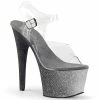 Pleaser Shoes By Pleaser USA 7 Inch Heels ADORE-708OMBRE Pleaser Shoes Silver Ombre Platform Exotic Dancer Shoe