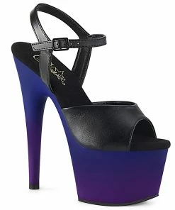 Pleaser Shoes By Pleaser USA ADORE-709BP Pleaser Shoes Blue Ombre Platform Pole Dancing Shoe