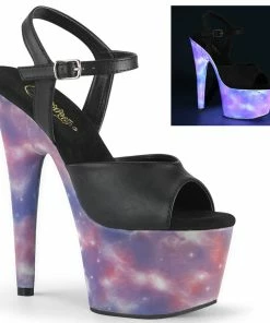 Pleaser Shoes By Pleaser USA 7 Inch Heels ADORE-709REFL Reflective Effect Platform Stripper Shoe