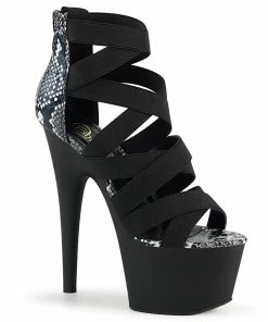 Pleaser Shoes By Pleaser USA ADORE-748SP Snake Print Strappy Sexy Shoes 7 Inch Heels