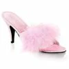 Fabulicious Shoes By Pleaser USA AMOUR-03 Fabulious Shoes Pink Furry High Heel Sandals Sexy Sandals