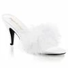 Fabulicious Shoes By Pleaser USA Sexy Sandals AMOUR-03 Fabulicous Shoes White Marabou High Heel Sandals