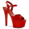 Pleaser Shoes By Pleaser USA ASPIRE-609 Red Platform Comfortable Pole Dancing Shoes 6 Inch Heels
