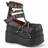 Demonia Shoes Women's Demonia Footwear BEAR-28 Demonia Shoe Studded Gothic Platform