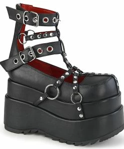 Demonia Shoes Women's Demonia Footwear BEAR-28 Demonia Shoe Studded Gothic Platform