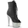 Pleaser Shoes By Pleaser USA BEJEWELED-1021-7 Pleaser Shoes Fancy Stripper Boots Booties And Ankle High Boots