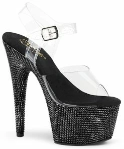 Pleaser Shoes By Pleaser USA BEJEWELED-708DM Pleaser Shoes Rhinestone Exotic Dancer Shoes