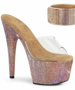 Pleaser Shoes By Pleaser USA 7 Inch Heels BEJEWELED-712RS Pleaser Shoes Rose Gold Stripper Shoe