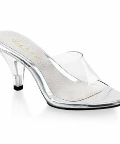 Fabulicious Shoes By Pleaser USA BELLE-301 Clear Cinderella High Heel Costume Shoe
