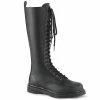 Unisex Demonia Footwear BOLT-400 Demonia Shoes 20 Eyelet Knee High Combat Boots