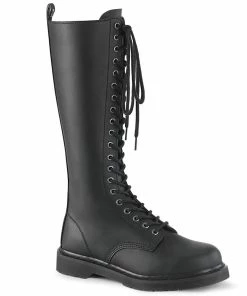 Unisex Demonia Footwear BOLT-400 Demonia Shoes 20 Eyelet Knee High Combat Boots