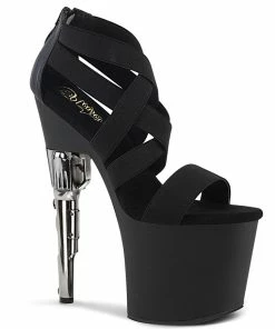Pleaser Shoes By Pleaser USA 7 Inch Heels BONDGIRL-769 Pleaser Shoes Platform Gun Heel Exotic Dancer Shoes