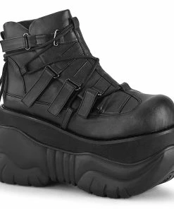 Unisex Demonia Footwear BOXER-13 Demonia Shoes Gothic Ankle Bootie