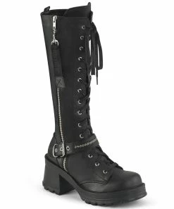 BRATTY-206 Demonia Shoes Knee High Gothic Boot Women's Demonia Footwear