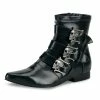 BROGUE-06 Demonia Shoes Black Ankle Boots Halloween Costume Footwear