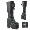CHARADE-150 Demonia Shoes Studded Gothic Knee High Boot