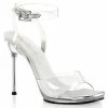 Fabulicious Shoes By Pleaser USA Evening And Prom Shoes CHIC-06 Clear Strappy Cinderella Prom Sandal