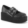 Women's Demonia Footwear CREEPER-230 Demonia Shoes Black Vegan Mary Jane Creeper