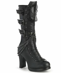 CRYPTO-67 Demonia Shoes Mid Calf Gothic Boot