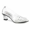 Funtasma Costume Footwear CRYSTAL-100 Funtasma Shoes Cinderella Halloween Costume Shoe Halloween Costume Footwear