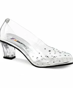 Funtasma Costume Footwear CRYSTAL-100 Funtasma Shoes Cinderella Halloween Costume Shoe Halloween Costume Footwear