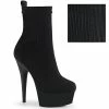 Pleaser Shoes By Pleaser USA DELIGHT-1002-1 Pleaser Shoes Knit Sexy Platform Bootie