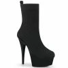 Pleaser Shoes By Pleaser USA Booties And Ankle High Boots DELIGHT-1002 Platform Pull On Stripper Ankle Boot